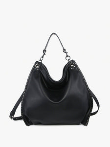Carly Studded Women's Hobo/Crossbody Shoulder Bag