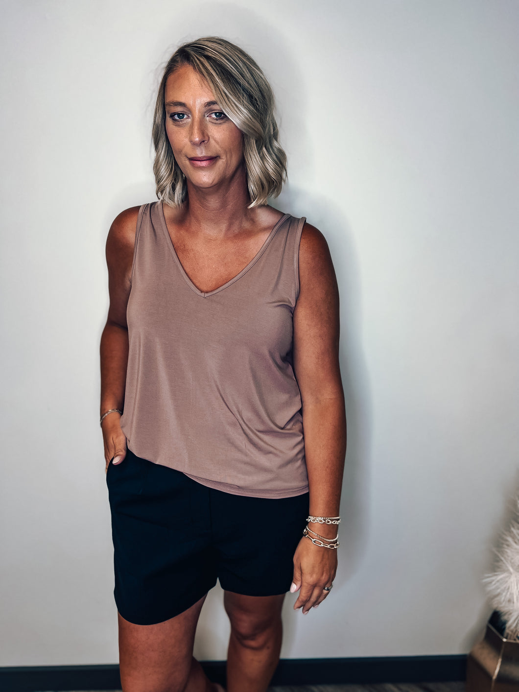 Bamboo Vneck Tank