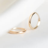 Endless Huggie Hoop Earrings - 14k Gold Fill/Sterling Silver