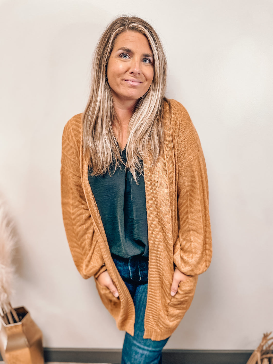 Chevron Cable Cardi
