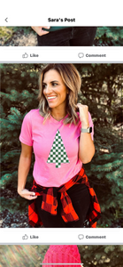 Checkered Tree Tee