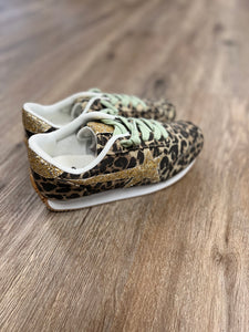 Tan Leopard Vintage Sneaker