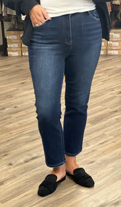 High Rise Crop Straight Fit Jean